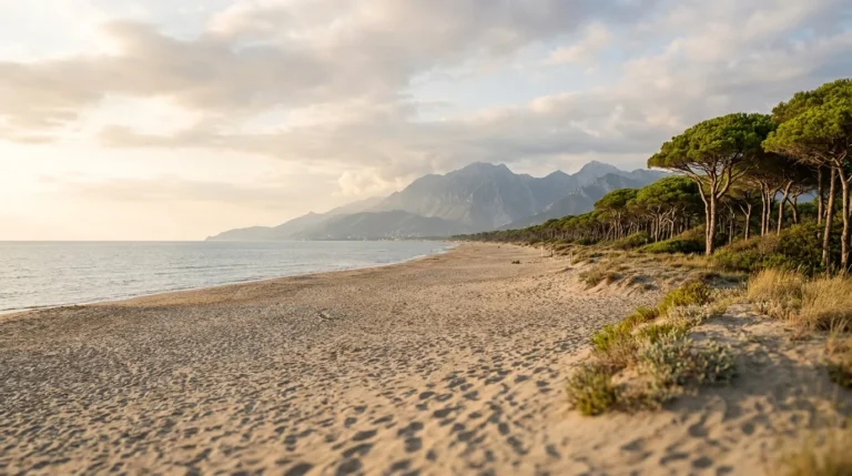 Mare e Alpi Apuane sotto una luce variabile